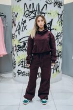 wideleg melton dark cherry