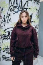 wideleg melton dark cherry - Image 2