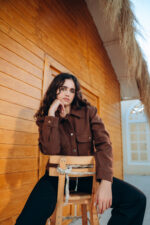 Mocha Cropped jacket - Image 2