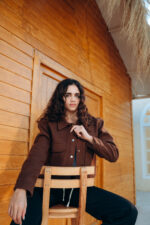 Mocha Cropped jacket - Image 7