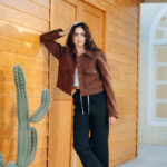 Mocha Cropped jacket