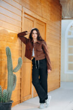 Mocha Cropped jacket